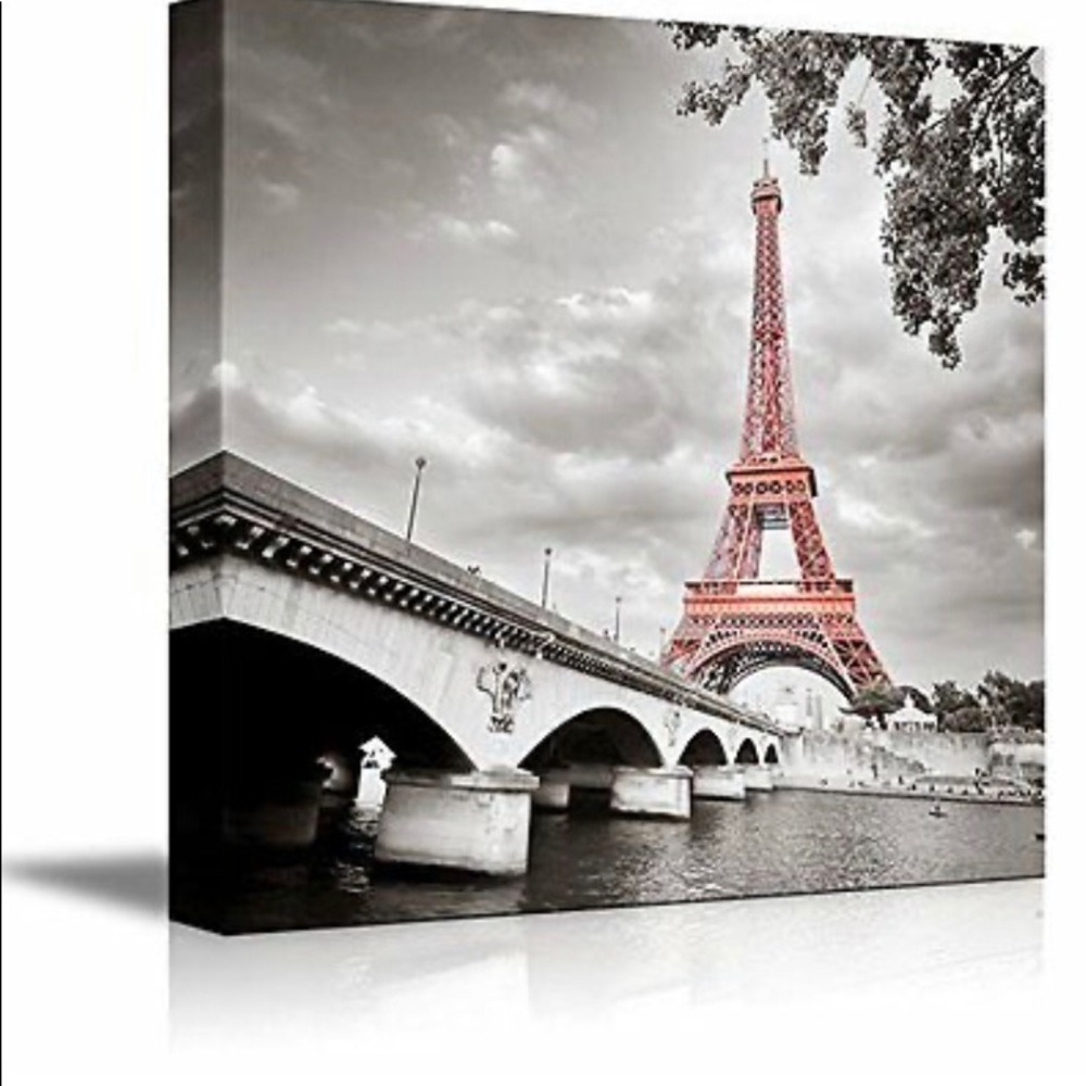 Eiffel Tower in Paris  Canvas Wall Art Print